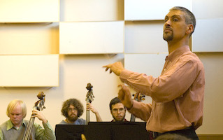 Prof. Cyruss conducting 