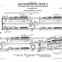 A page from the score of George Crumb's Metamorphasis